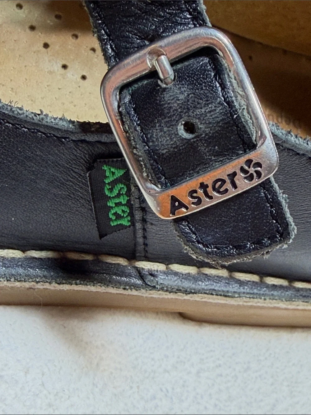 Aster Maryjane rubber sole leather flat Size 36 (us6)